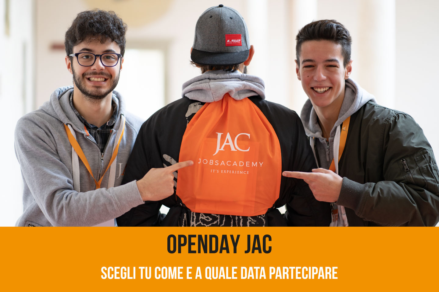 locandina dell'open day della fondazione ITS Jac